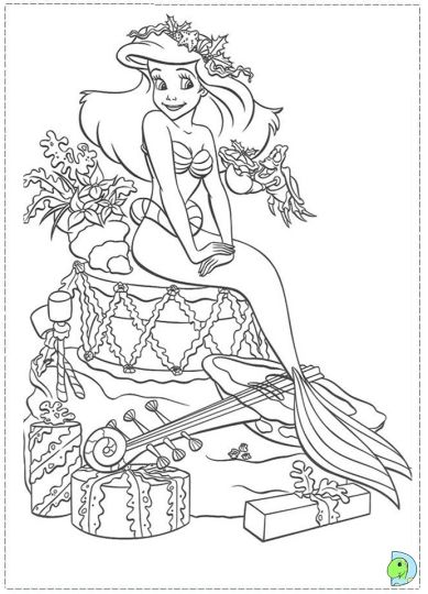 Disney Princess Christmas Coloring Pages Part 3